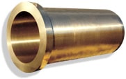 Shaft bearing in aluminium bronze