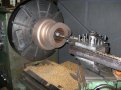 Machining of a bronze sand casting