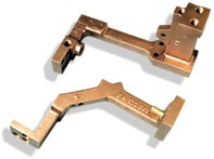 Connections for provinding power on welding guns sand casting in aluminium bronze